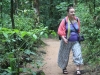 Walking through the rain forest